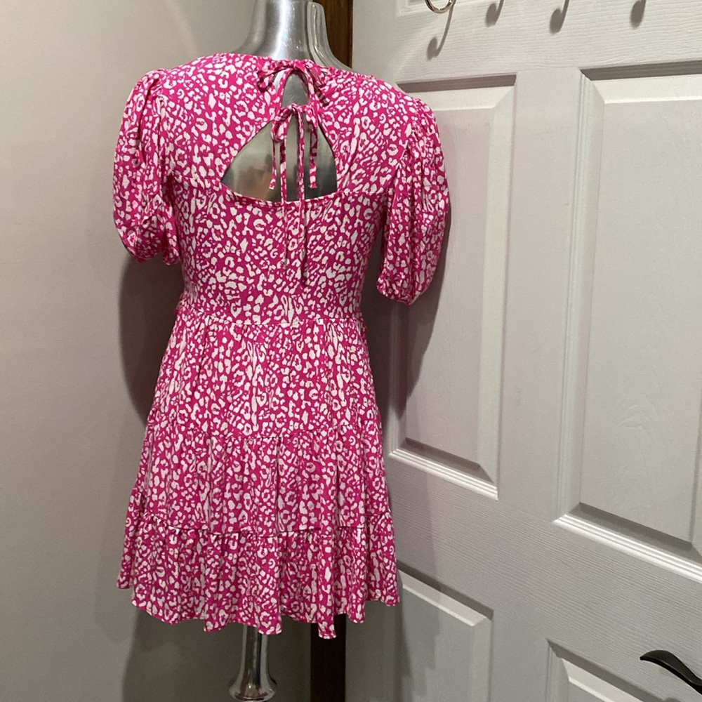 COPY - Zara - Pink & White Mink Dress - Picture 6 of 7